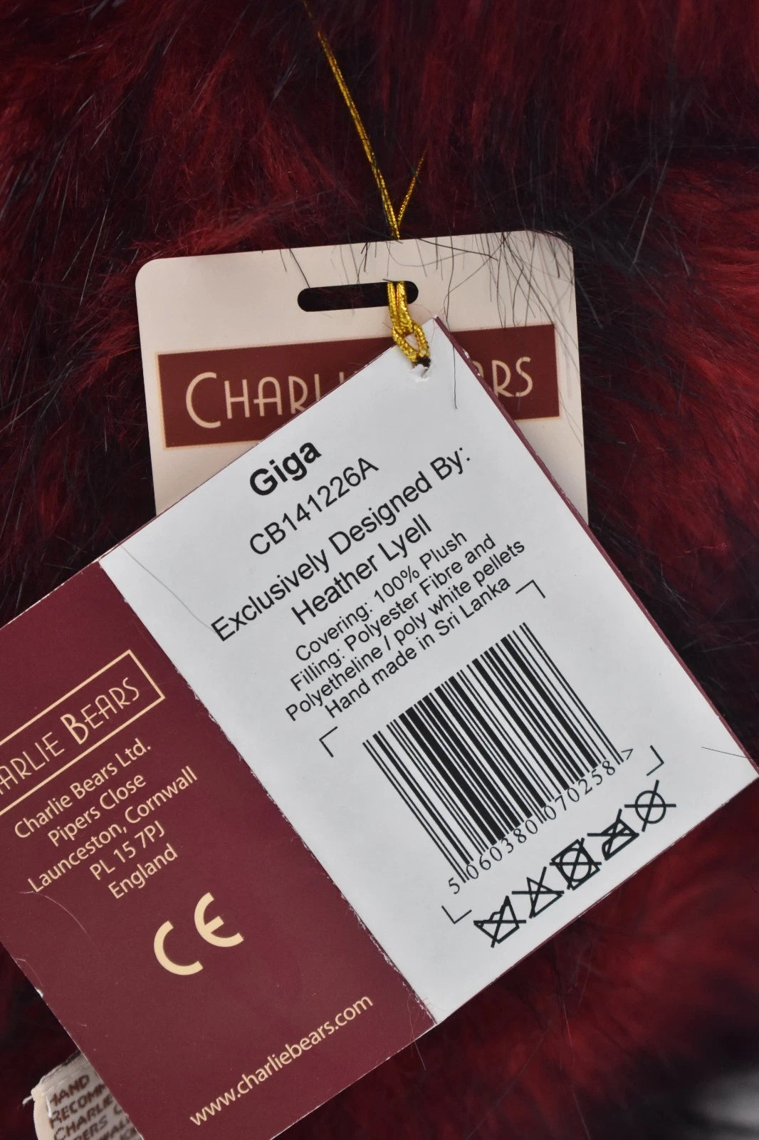 Charlie Bears Giga Teddy Bear Retired Limited Edition 403/1000 Tagged