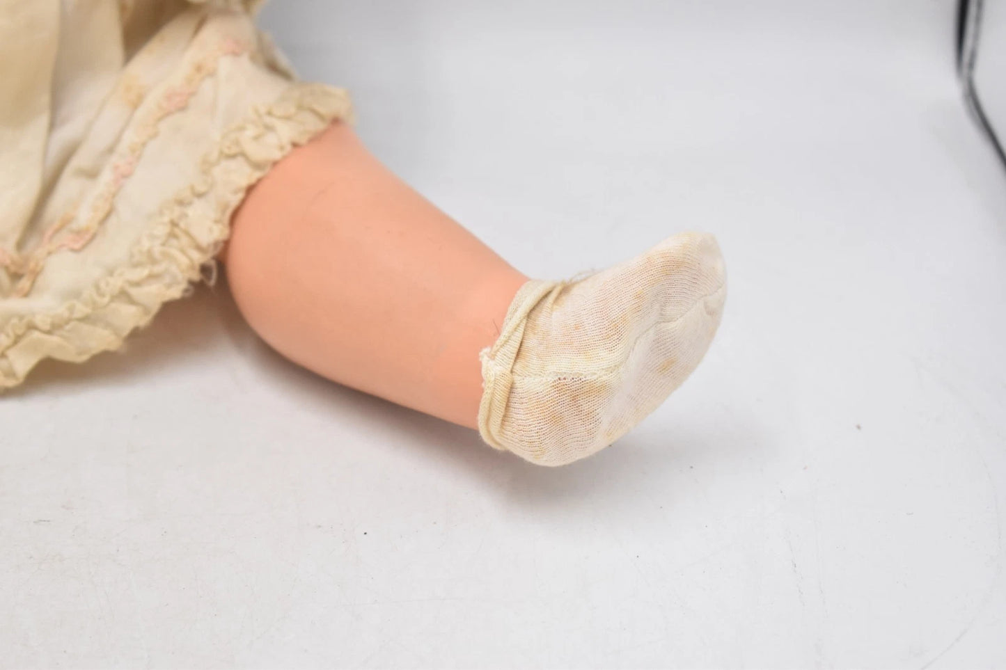Vintage Antique Celluloid Walking Doll – 46cm, Original Outfit
