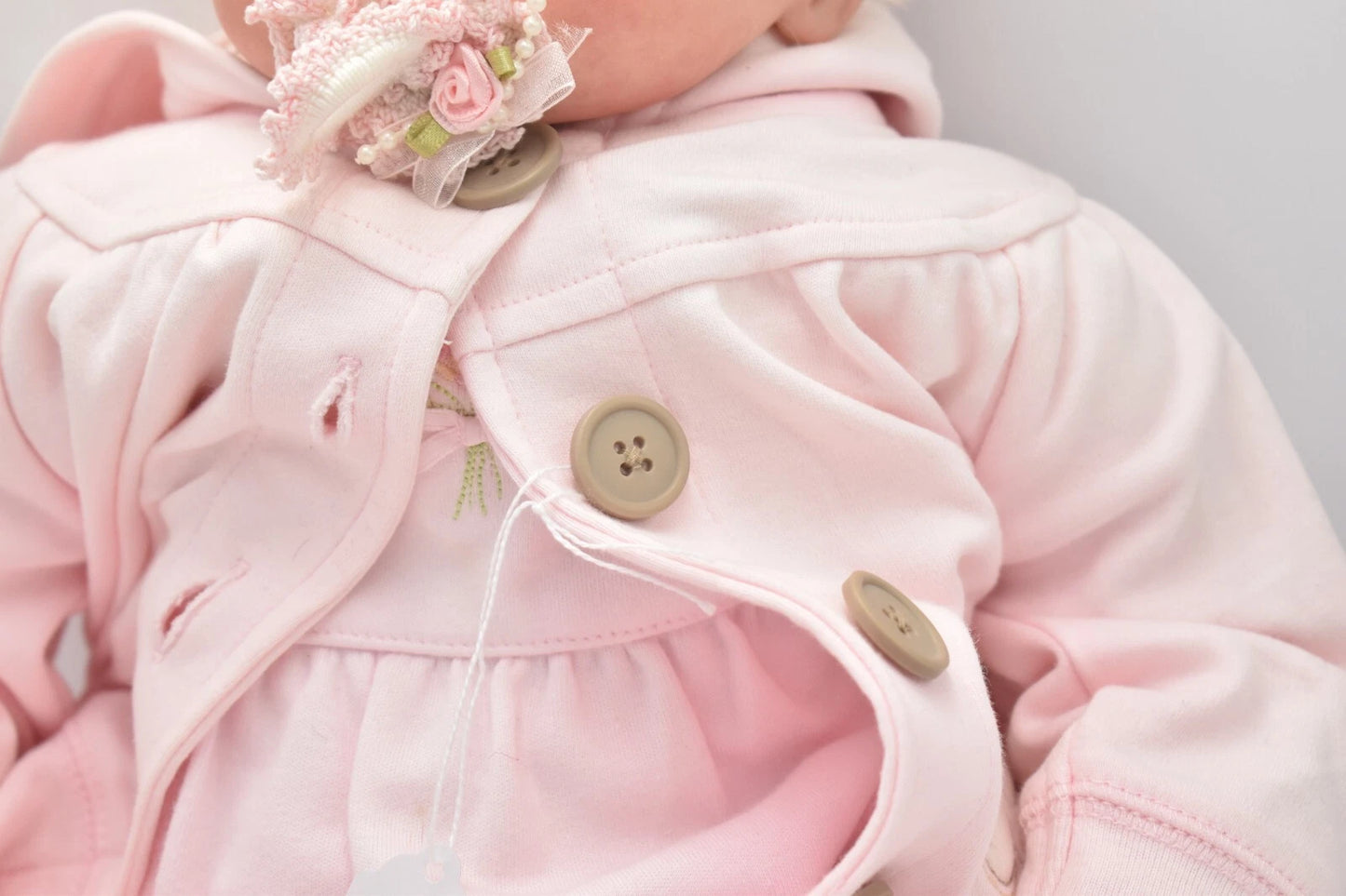 OOAK Reborn Baby Girl Malin Fiorenza Biancheri 20" Doll COA Lifelike Vinyl