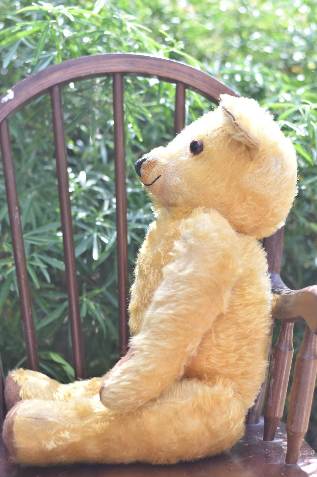 Vintage 1930s Chad Valley Mohair Teddy Bear 54cm, Fully Jointed, Glass Eyes