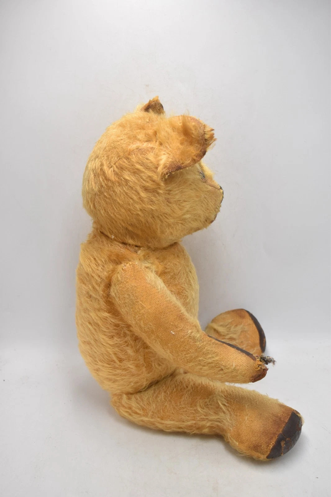 1930s Chad Valley English Mohair Vintage Teddy Bear Fully Jointed Glass Eyes
