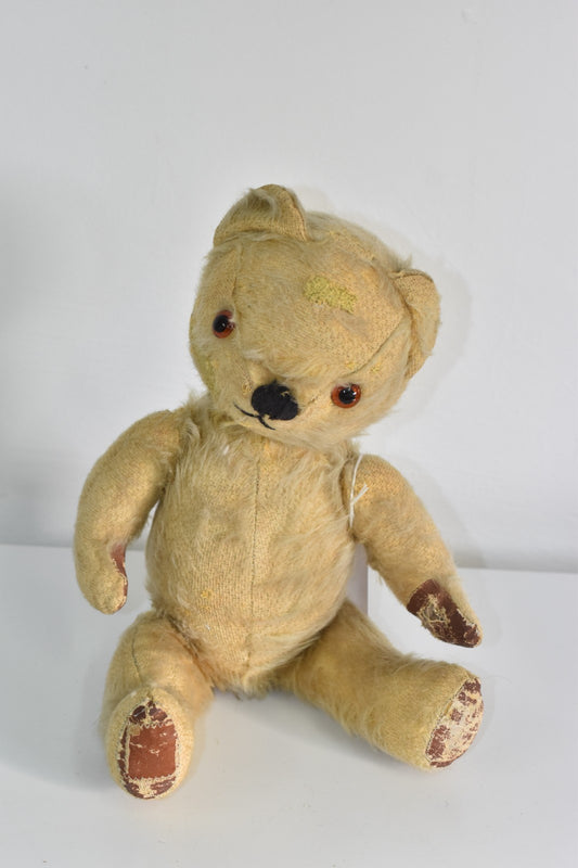 Vintage 1940s Chad Valley English Mohair Teddy Bear 34cm