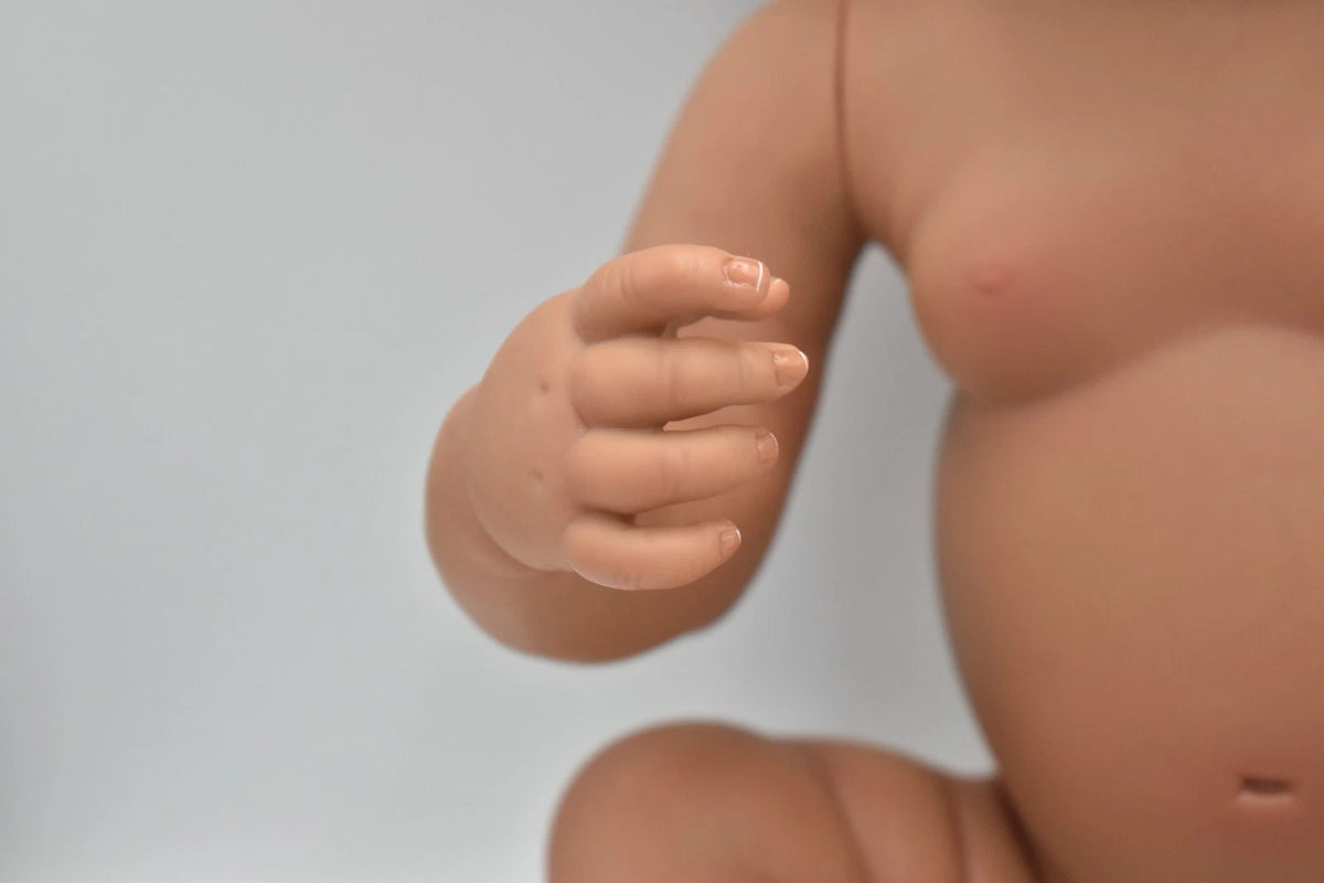 Peaches by Cassie Brace Reborn Doll Black Baby Girl Full Silicone Body 48cm
