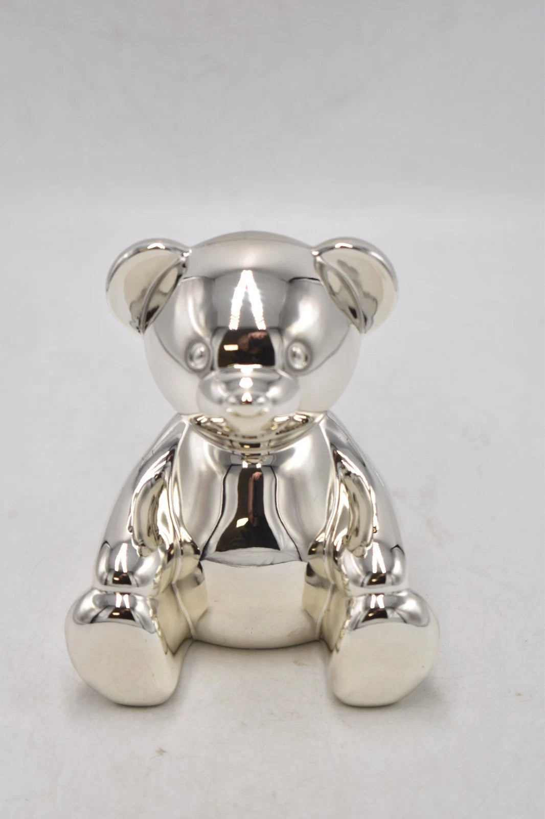 Bambino Silver Plated Teddy Bear Money Box – Unused & Boxed – 12.5cm
