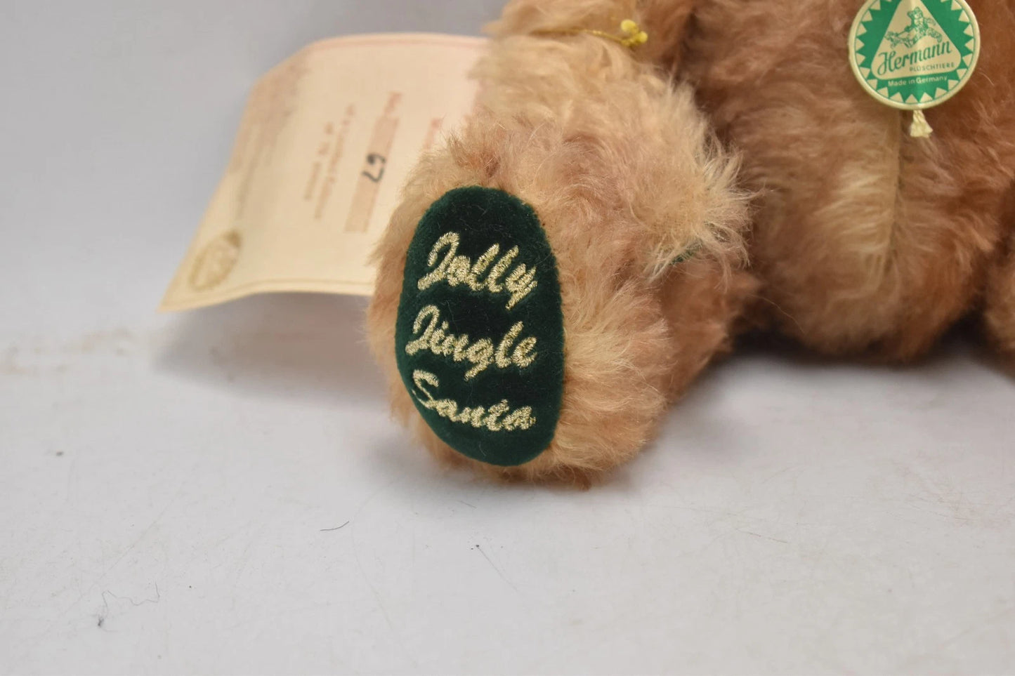 Hermann Teddy Jolly Jingle Santa Limited Edition Mohair Bear 30cm