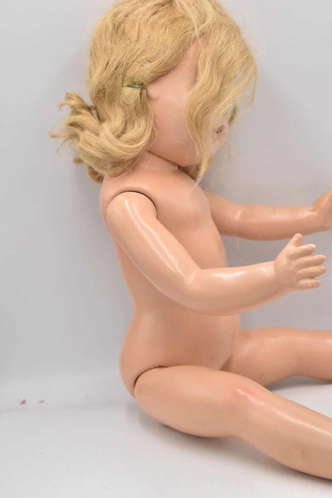 Vintage 1930s Large Composition Doll Sleeping Blinking Eyes Original Outfit 55cm