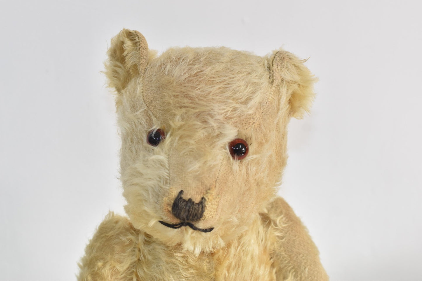 Vintage 1930s Chiltern Hugmee Mohair Teddy Bear Fully Jointed, Glass Eyes, 46cm