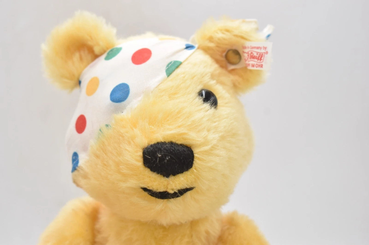 Steiff Children in Need Pudsey Bear – Limited Edition 654398 Mohair Teddy Bear