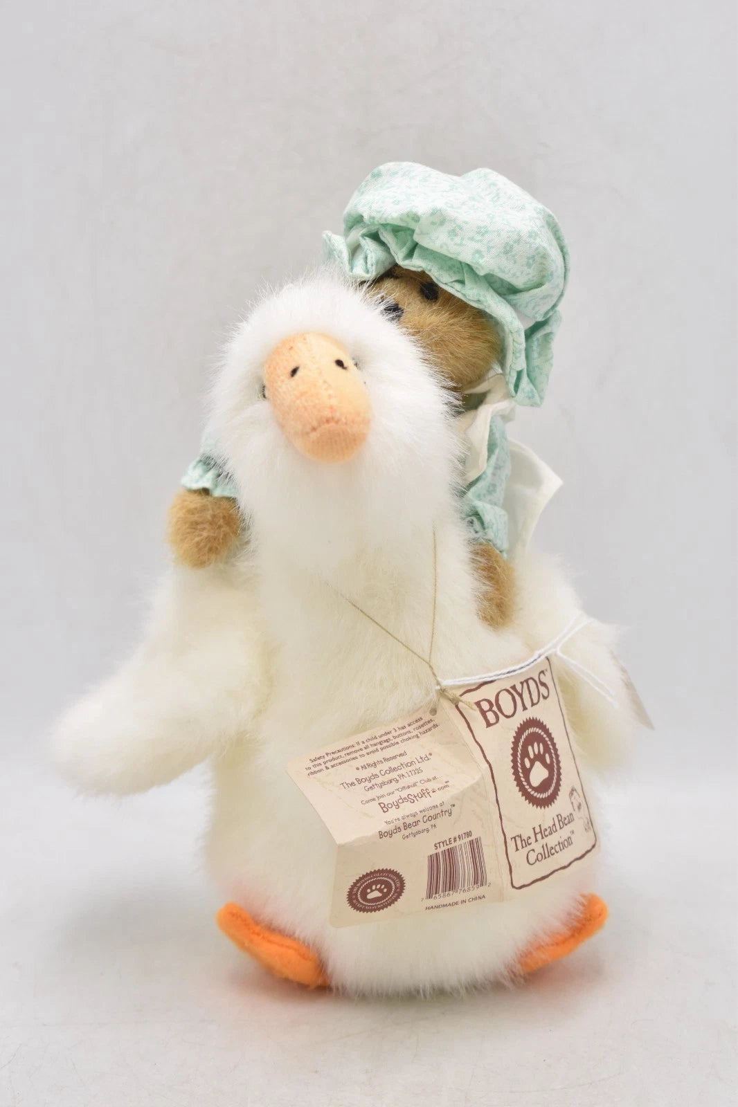 Boyds Bears Olde Mother Goose & Co Teddy Bear Retired Tagged Plush Soft Toy 25cm