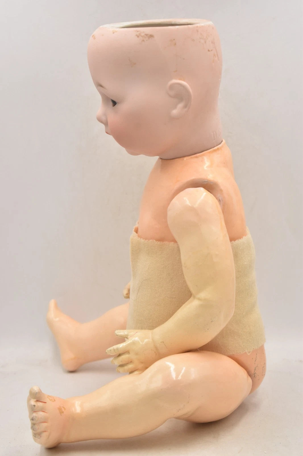 Antique Armand Marseille 980 Bisque Head Doll 52cm Sleep Eyes Open Mouth Vintage