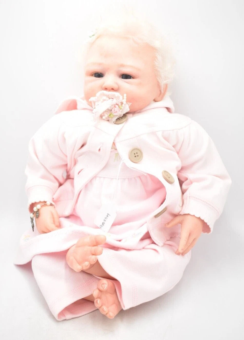 OOAK Reborn Baby Girl Malin Fiorenza Biancheri 20" Doll COA Lifelike Vinyl