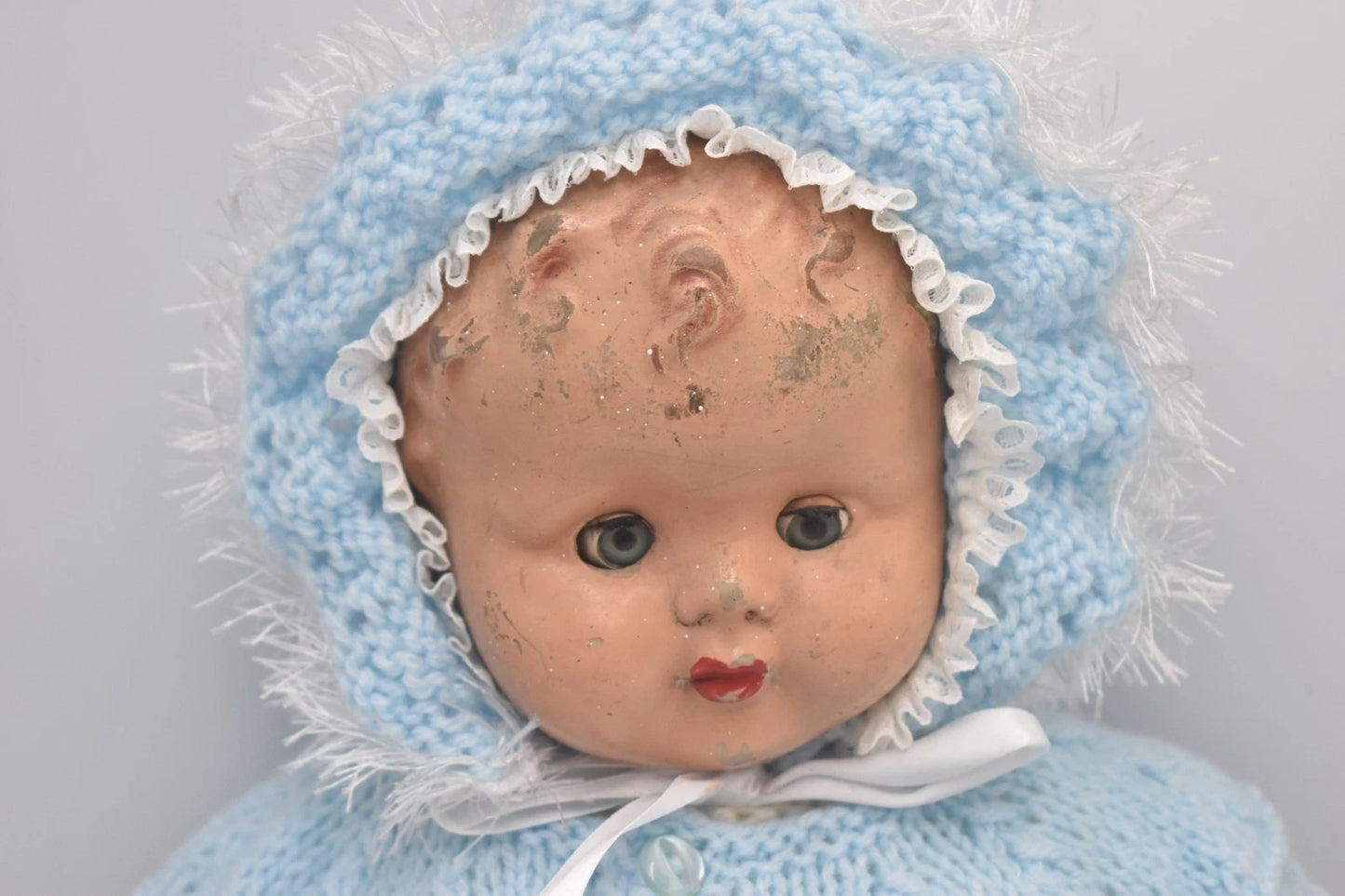 Vintage 1940s 1950s Composition Doll Sleepy Blinking Eyes 38cm Collectable