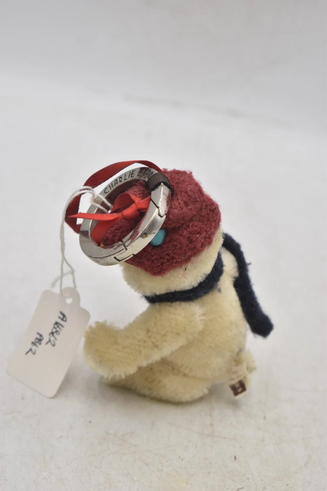 Charlie Bears Shiver Snowman Mohair Keyring Limited Edition
