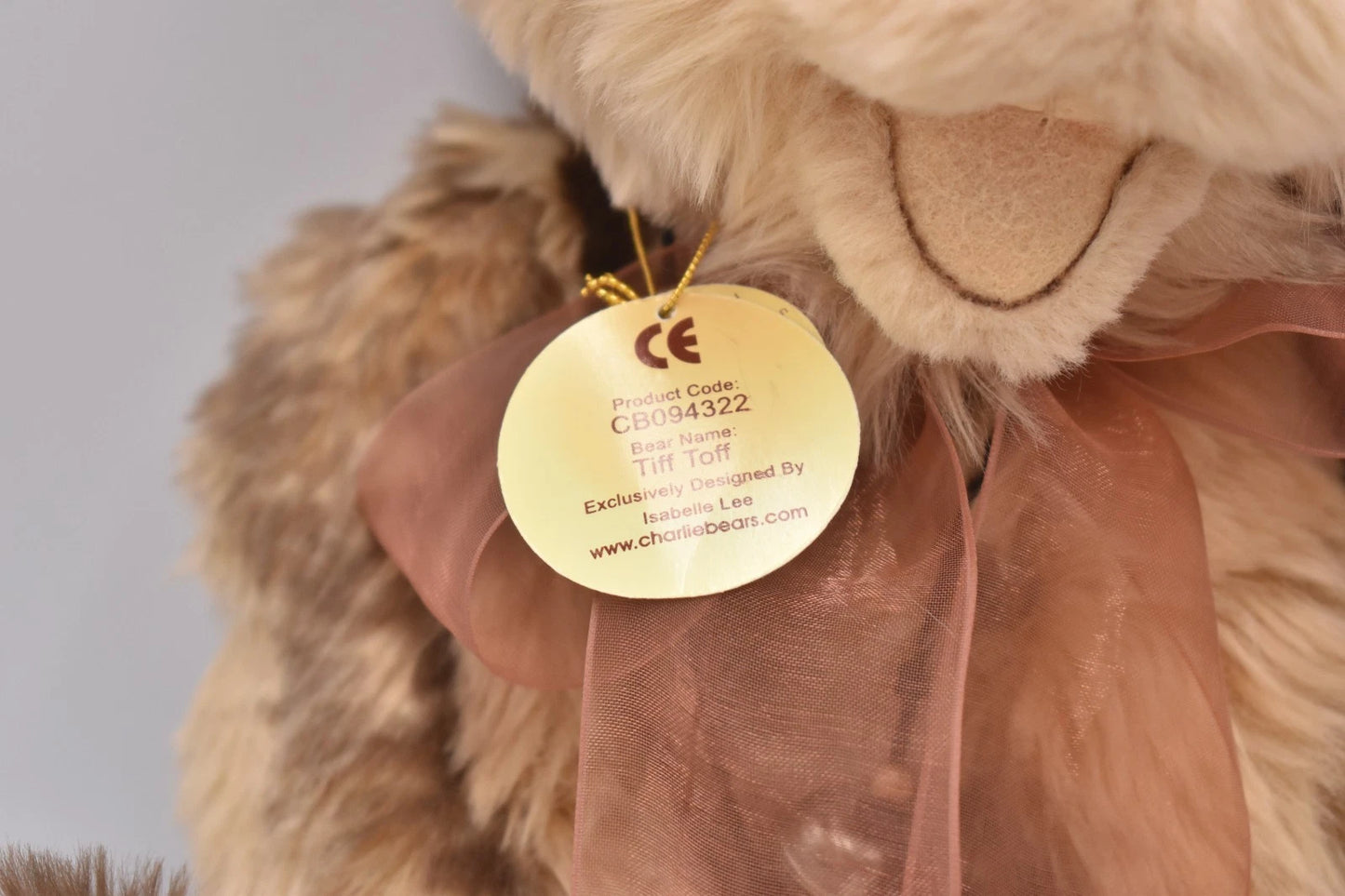 Charlie Bears Tiff Toff Teddy Bear Retired Tagged Isabelle Lee Designed