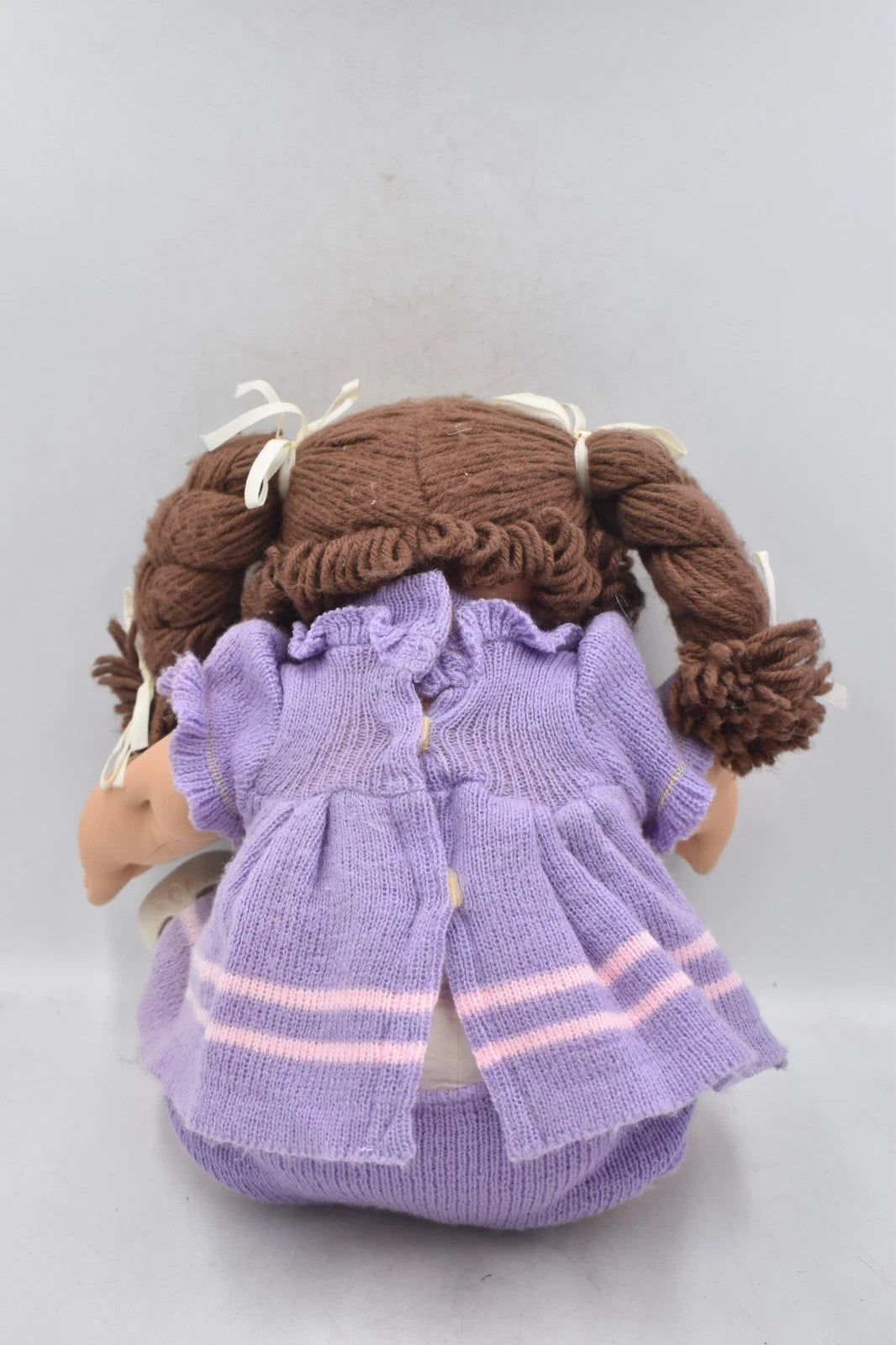 Vintage 1978–1982 Cabbage Patch Doll 40cm Brown Hair Brown Eyes Original Outfit