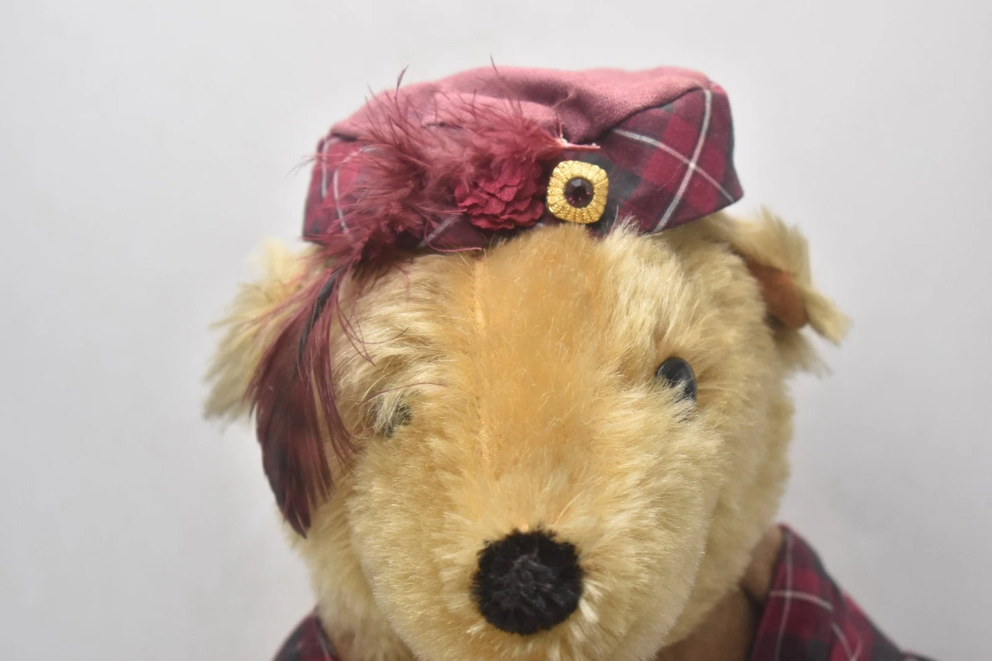 Sigikid Vintage Limited Edition Mohair Teddy Bear Scottish Outfit 40cm