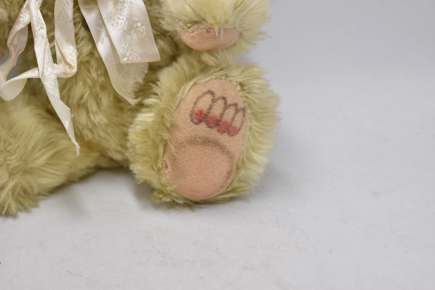 Vintage 1950s Italian Trudi Zotty Style Plush Teddy Bear Fully Jointed 24cm