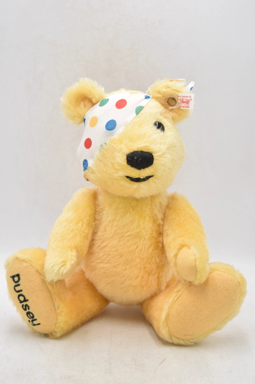 Steiff Children in Need Pudsey Bear – Limited Edition 654398 Mohair Teddy Bear