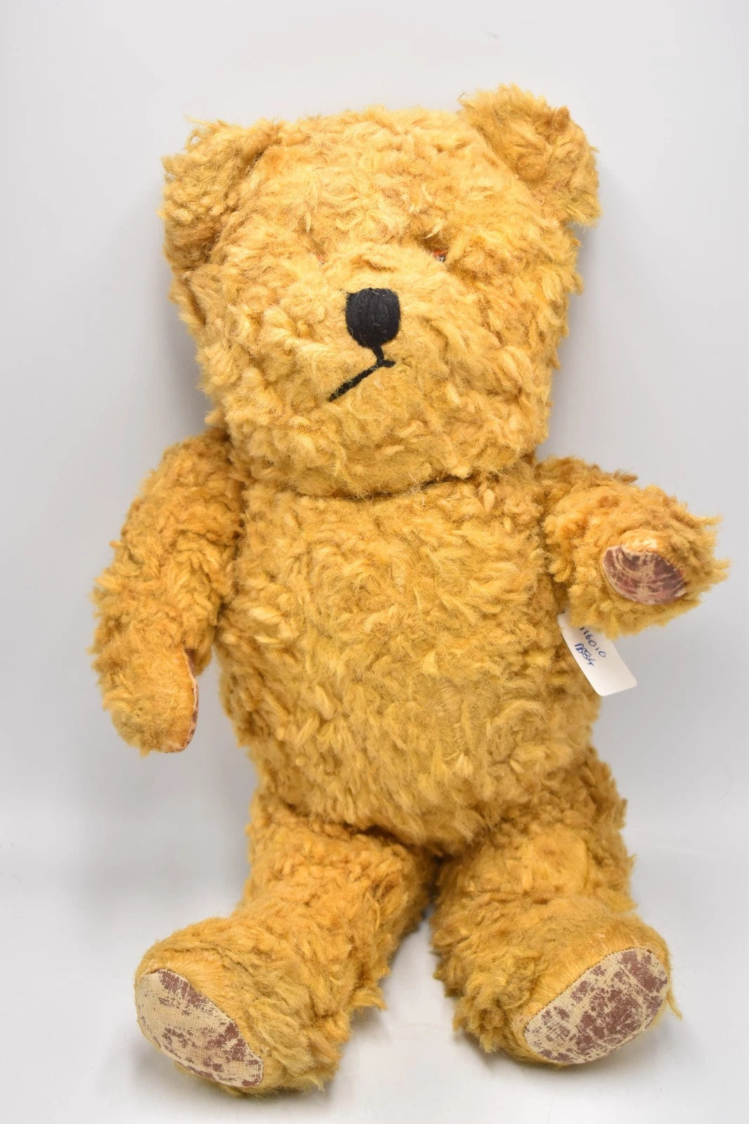 Vintage 1950s European Silk Plush Teddy Bear Fully Jointed 48cm Collectable
