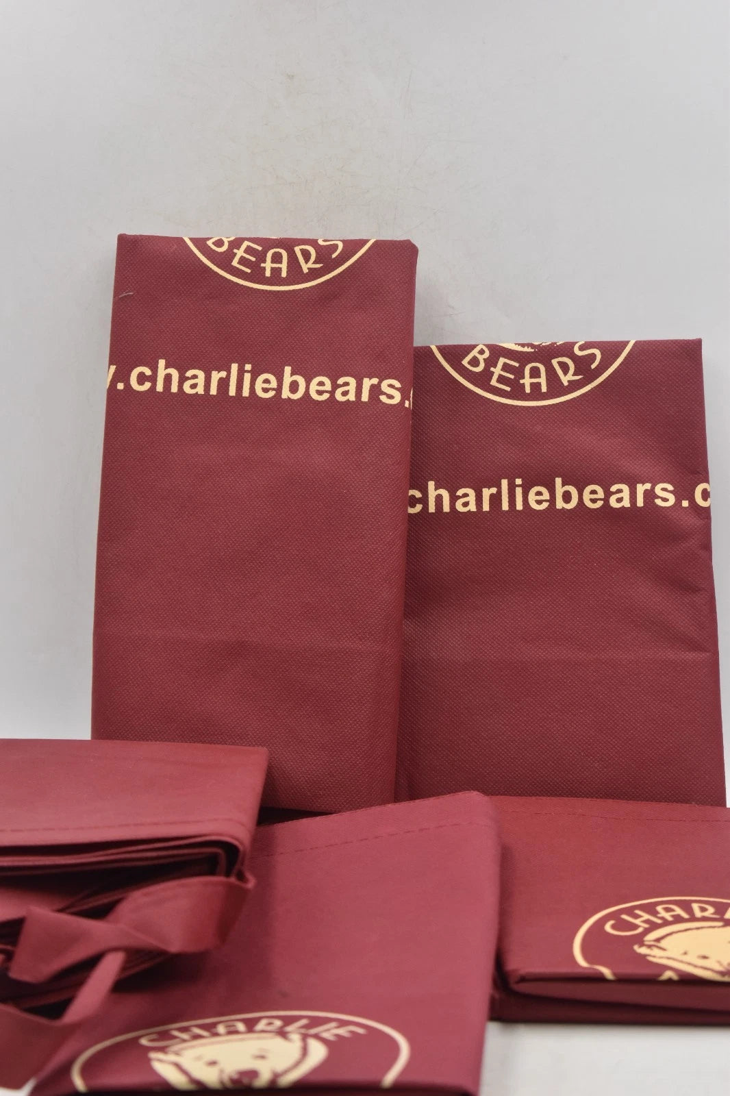 Charlie Bears Tote Bags Bundle x5 Burgundy