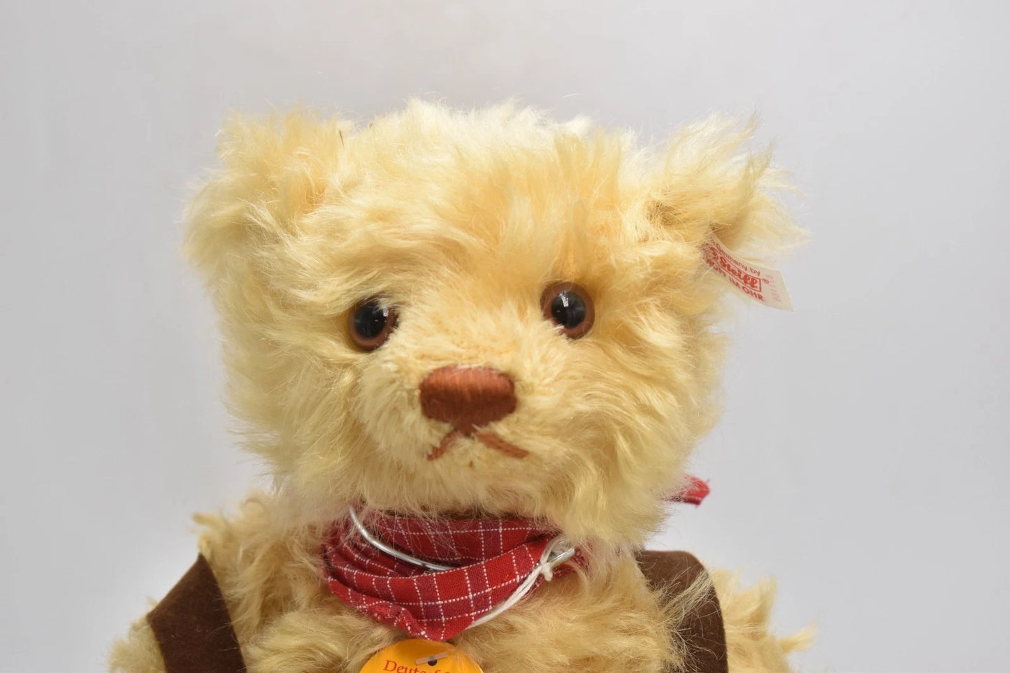 Steiff Teddy Bear in Lederhosen 671166 Mohair Limited Edition