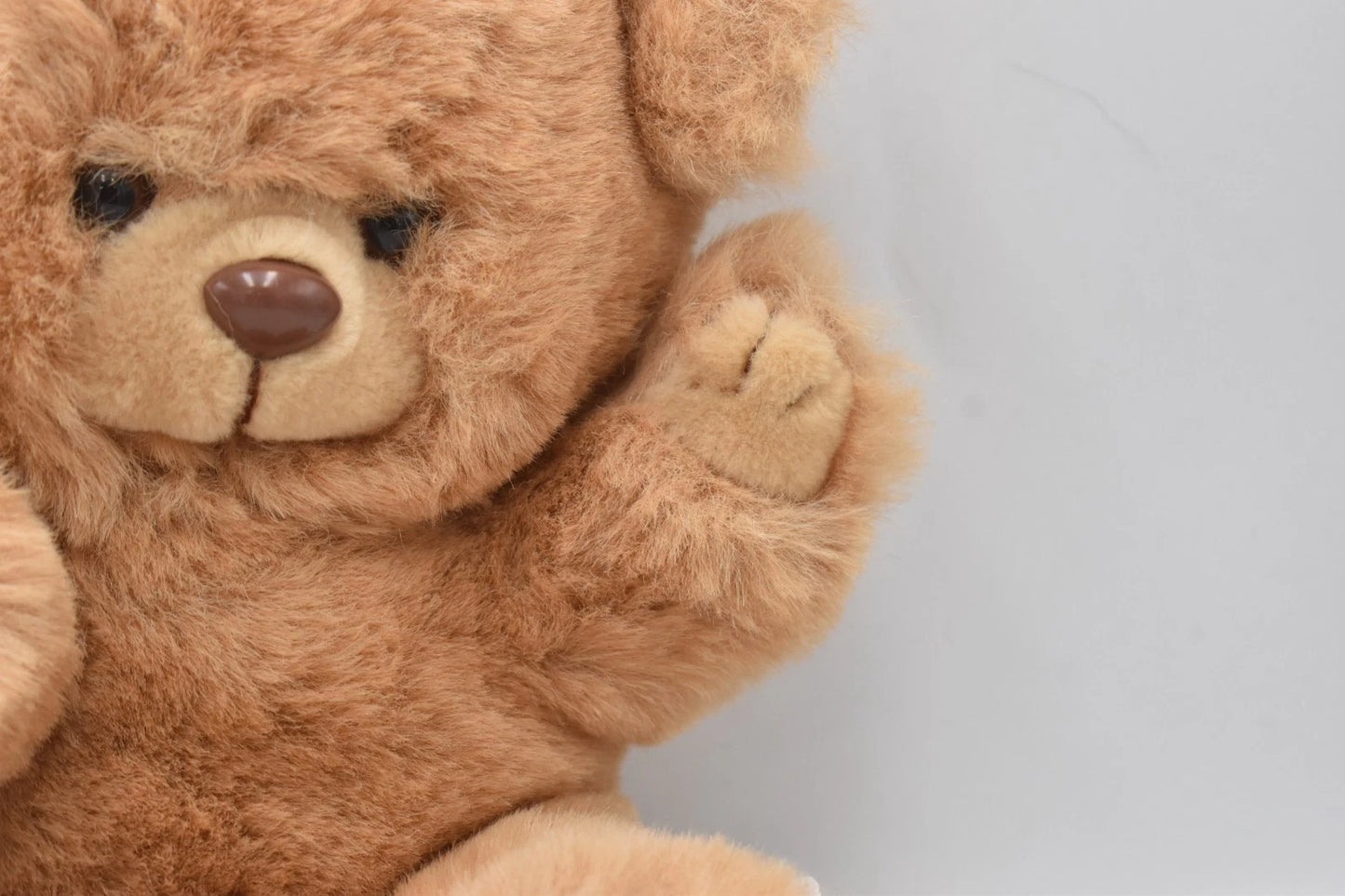 1990s Berwick Toys Ltd Oatmeal Plush Teddy Bear Soft Toy 24cm
