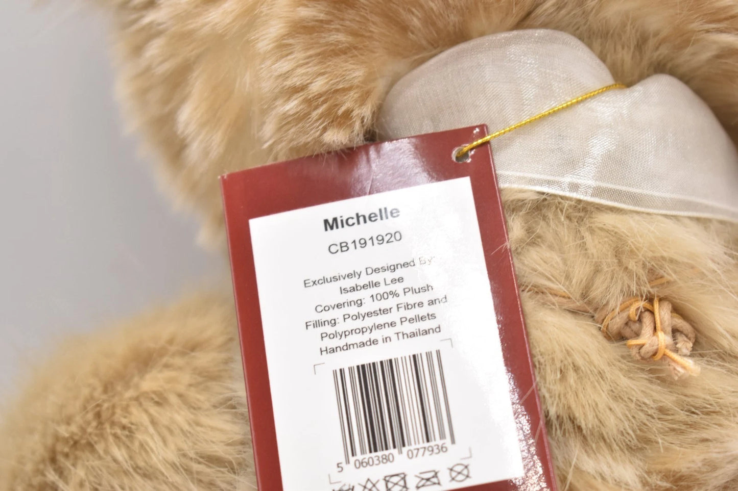 Charlie Bears Michelle Teddy Bear Retired Tagged Isabelle Lee Designed