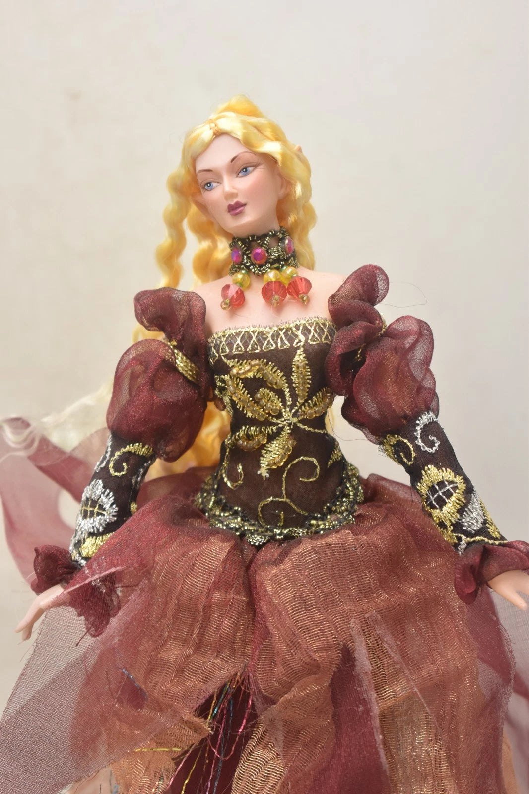 Vintage One of a Kind Handmade Fairy Doll 34cm Collectible Fantasy Art Doll