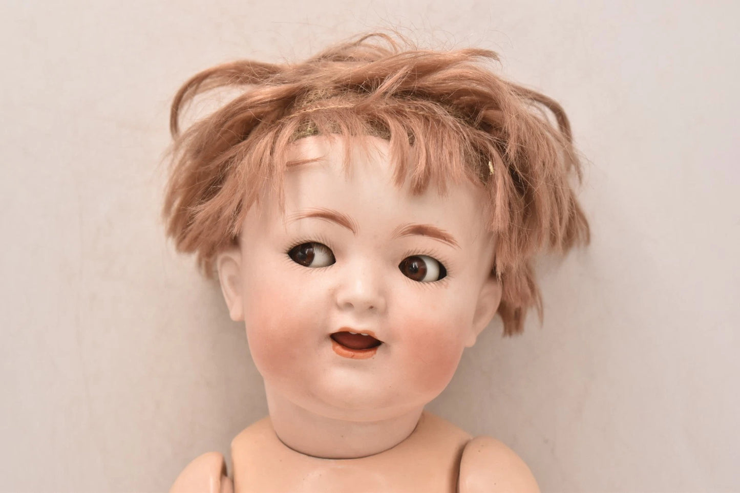 Antique Simon & Halbig KR 126 Bisque Head Doll 40cm Flirty Eyes