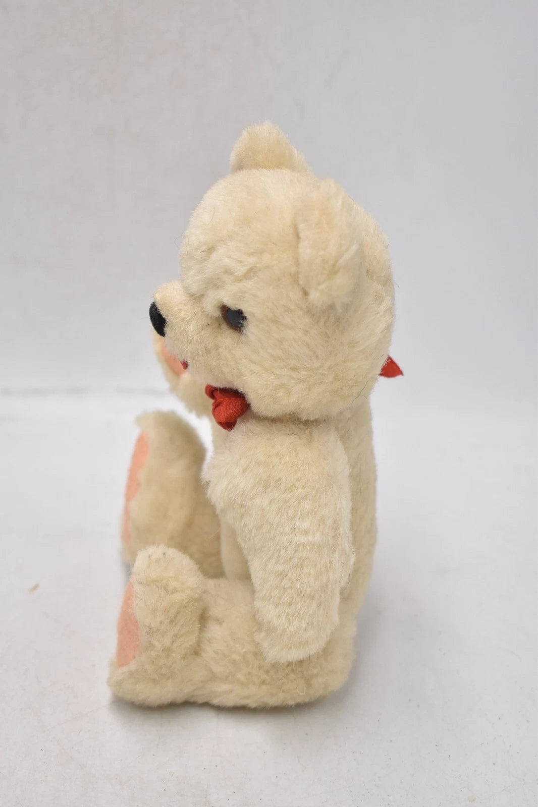 Vintage 1960s Shanghai Doll Factory Wool Plush Teddy Bear Fully Jointed 20cm