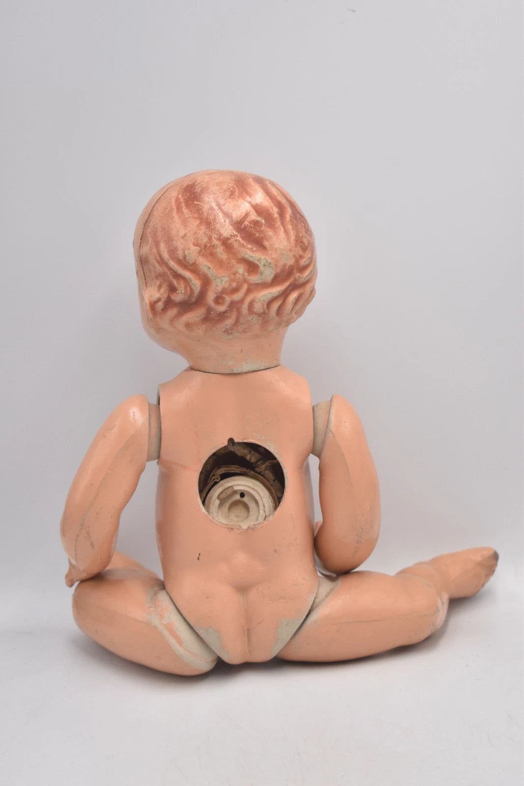 Vintage 1940s 1950s Composition Doll Sleepy Blinking Eyes 38cm Collectable