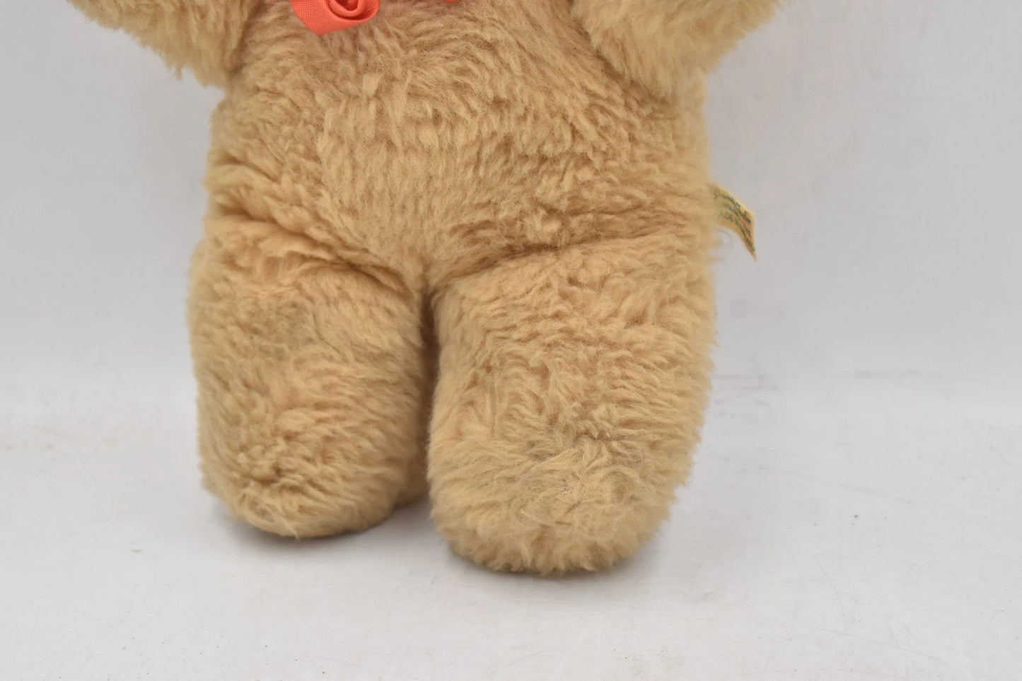 Vintage 1960s Pamela Foster Hygienic Toys White Plush Teddy Bear Tagged 26cm