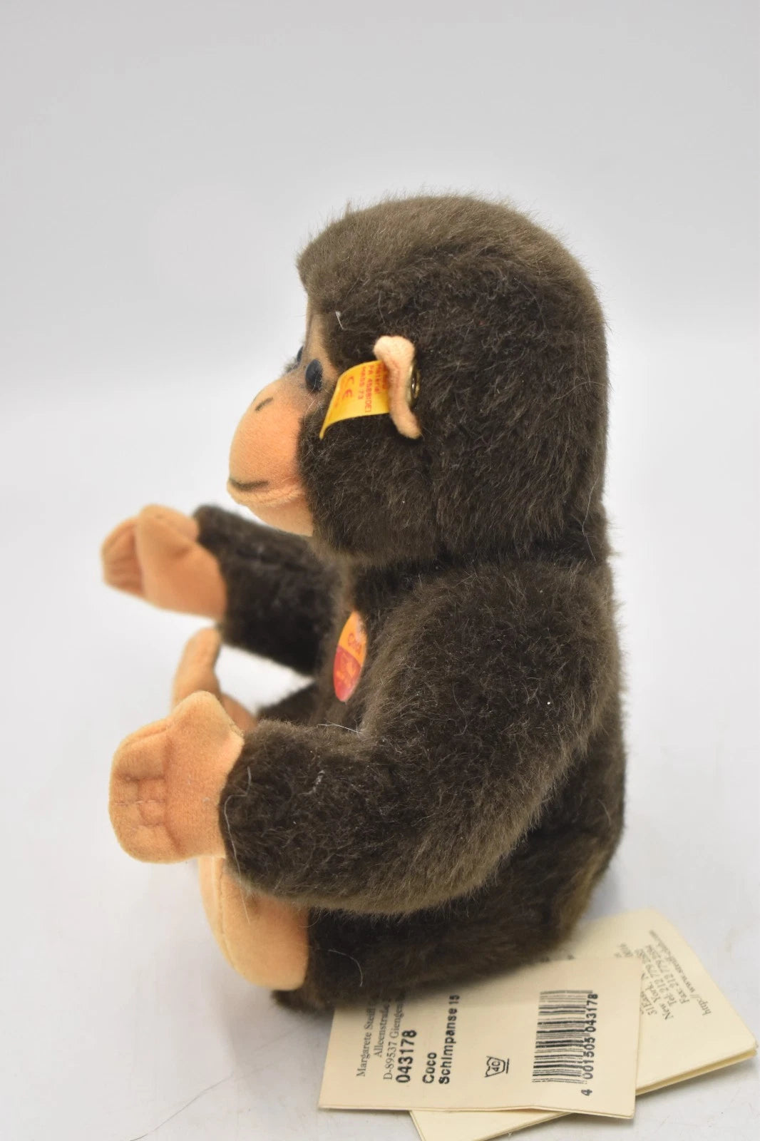 Steiff Coco Monkey Chimpanzee Plush Toy 043178 Retired Tagged 15cm