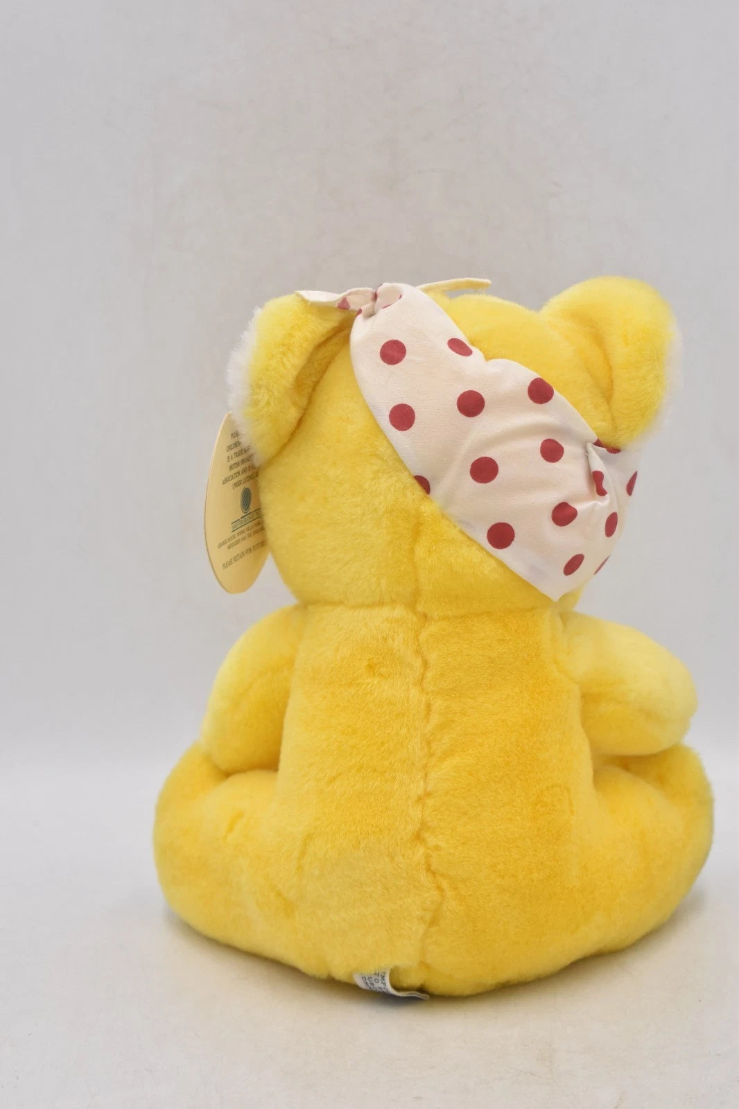 Vintage 1986 BBC Children in Need Pudsey the Bear Plush With Tags 23cm