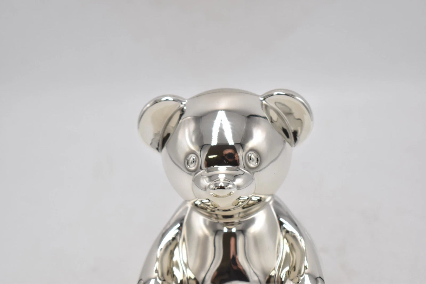 Bambino Silver Plated Teddy Bear Money Box – Unused & Boxed – 12.5cm