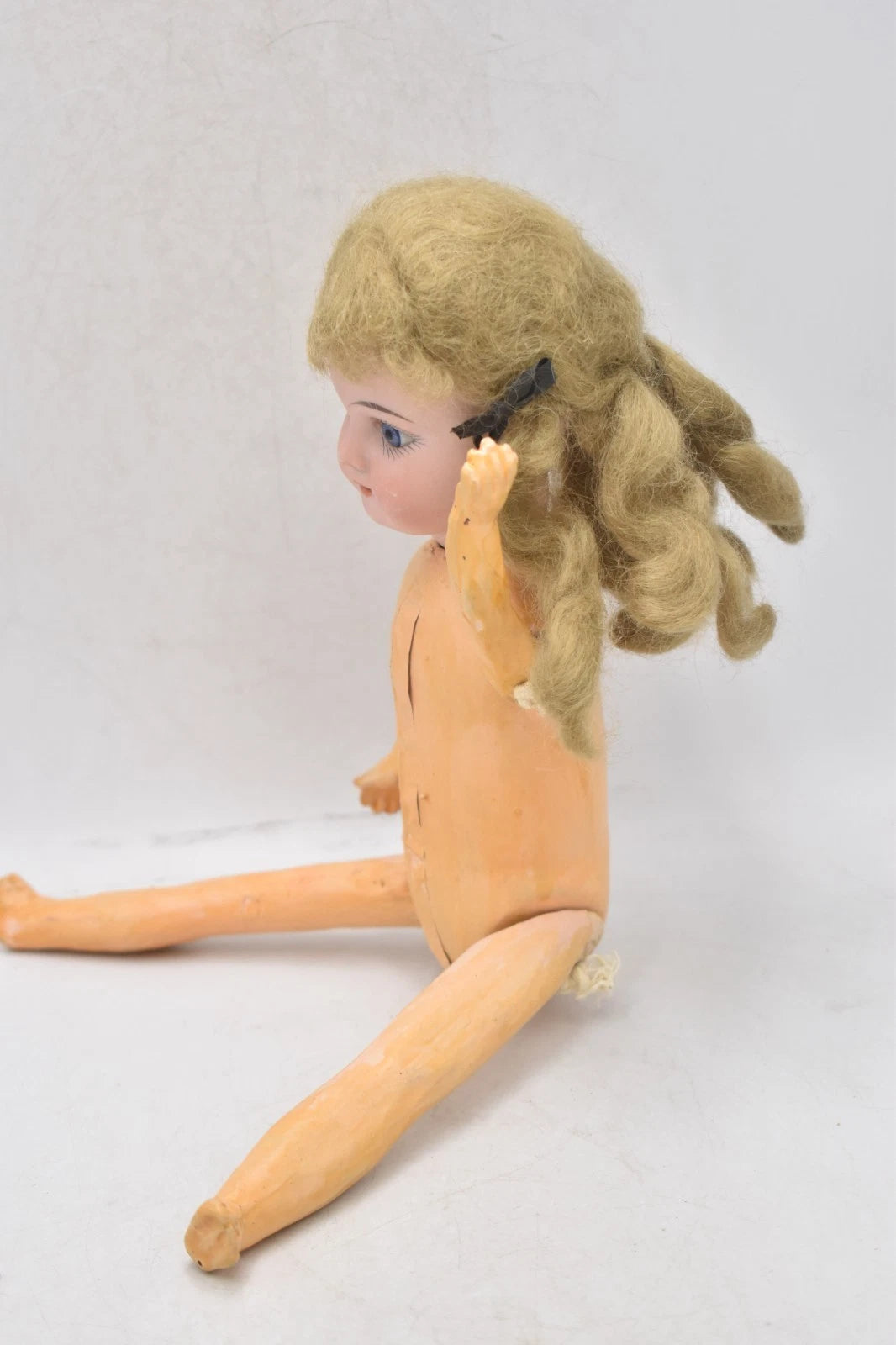 Antique Armand Marseille 1894 AM Bisque Head Doll With Teeth 35cm Vintage