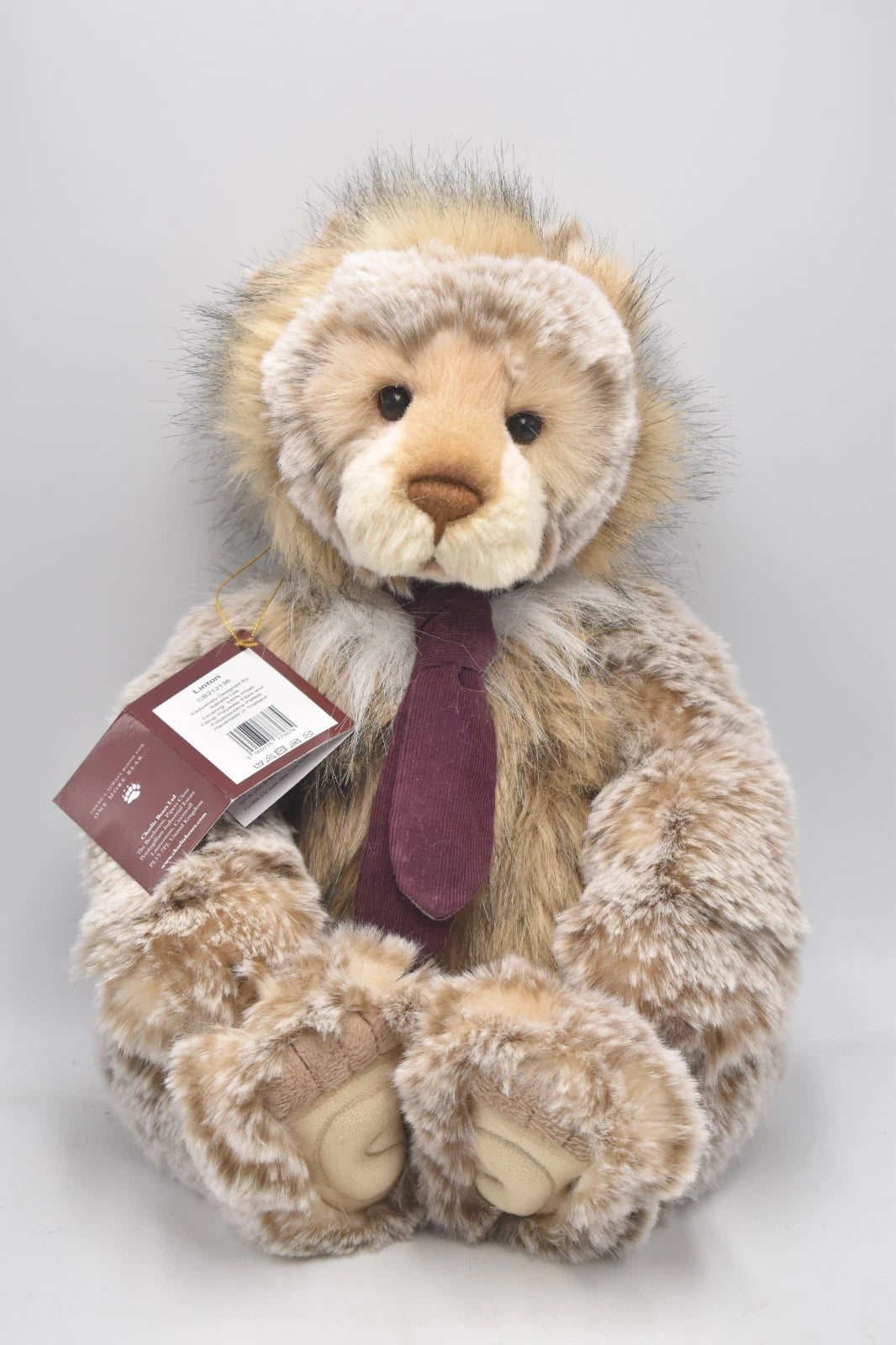 Charlie Bears Linton Teddy Bear Retired Tagged Isabelle Lee Designed