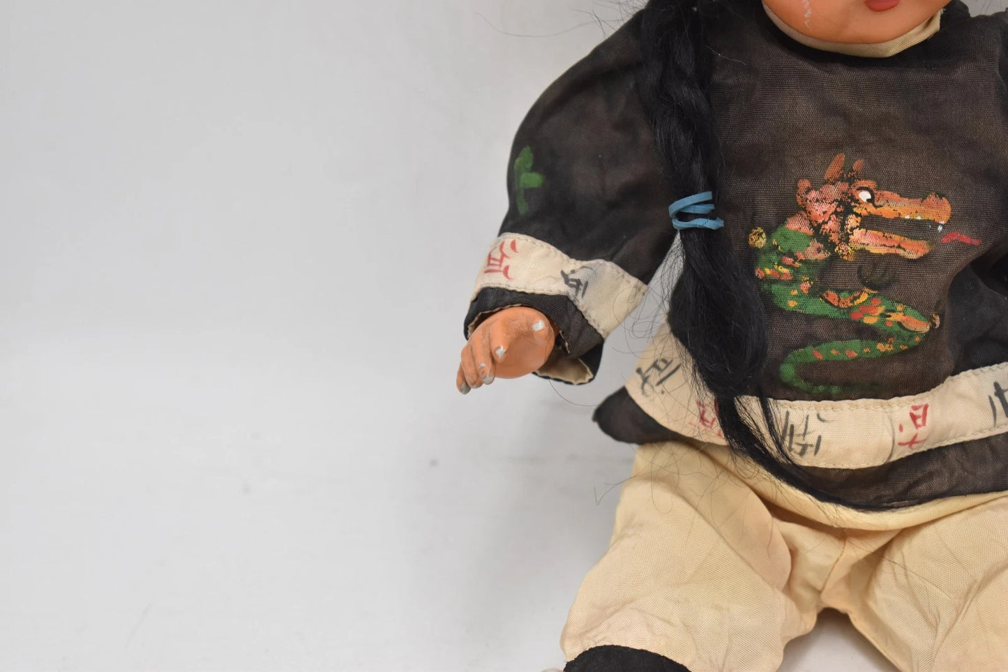 Vintage 1960s Italian Ratti Doll – Sleepy Blinking Eyes, Original Outfit, 30cm