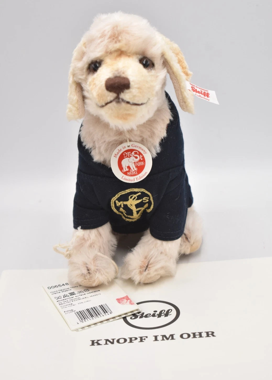 Steiff Nautical Nicky Dog Teddy Bear 006548 Limited Edition