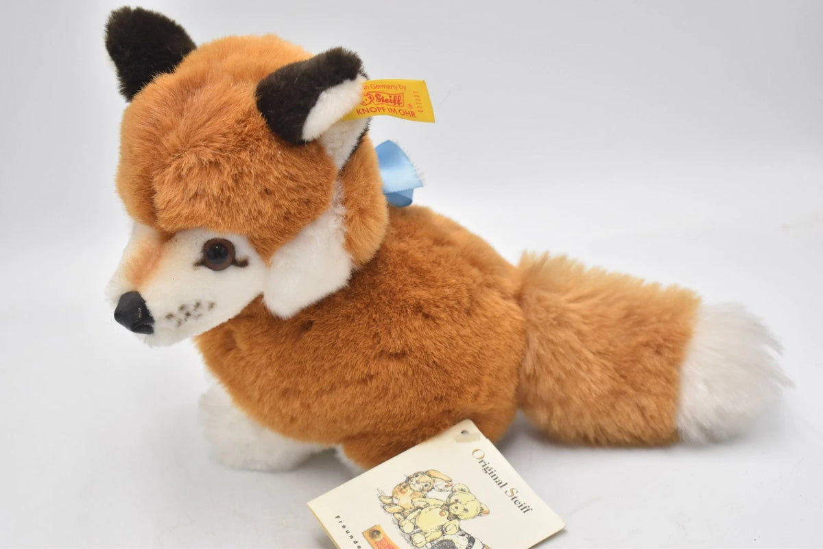 Steiff Snuffi Fox Plush Toy 077227 Retired Tagged 16cm