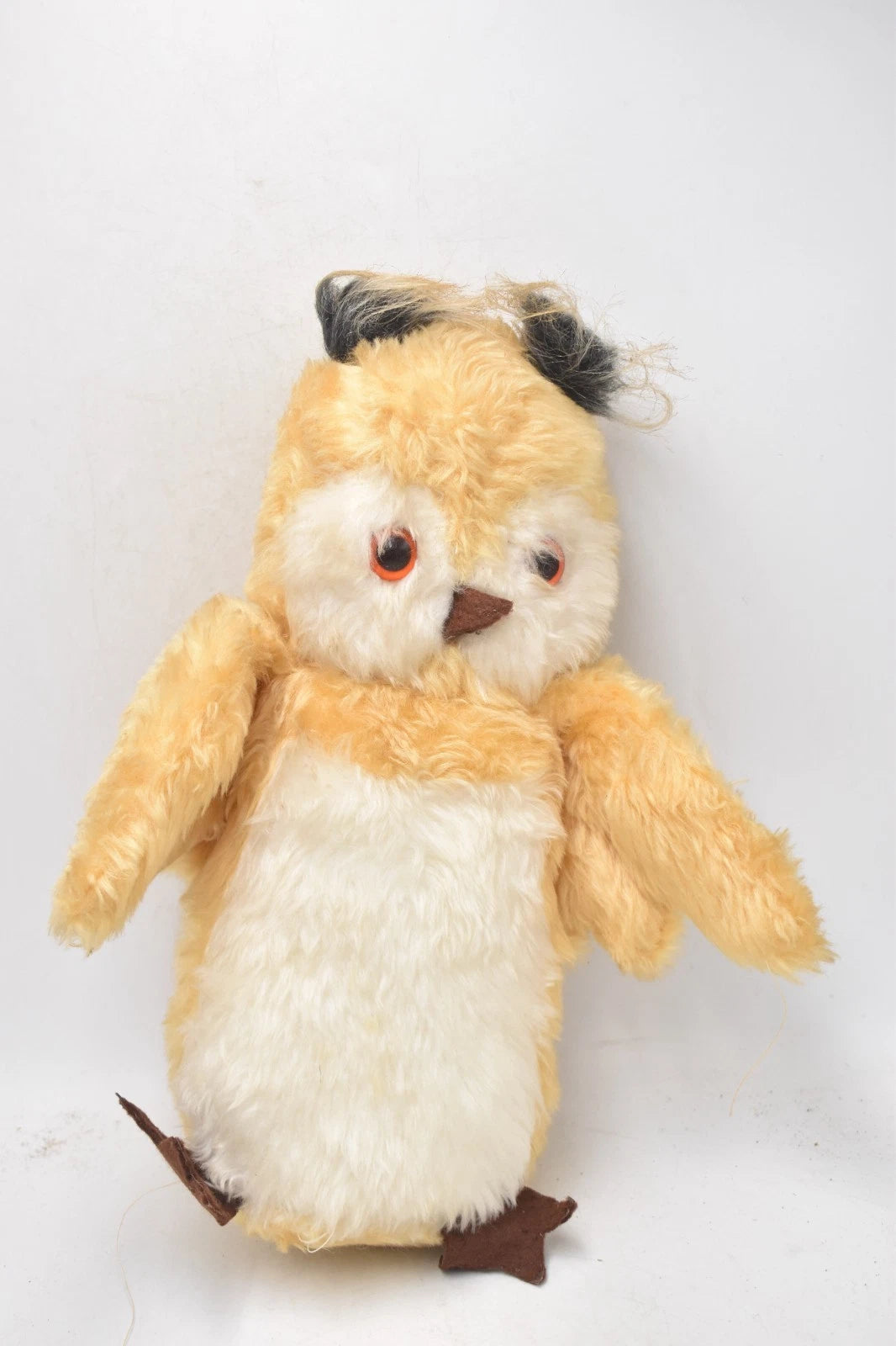 Vintage 1970s Owl Plush Soft Toy Teddy Bear 30cm