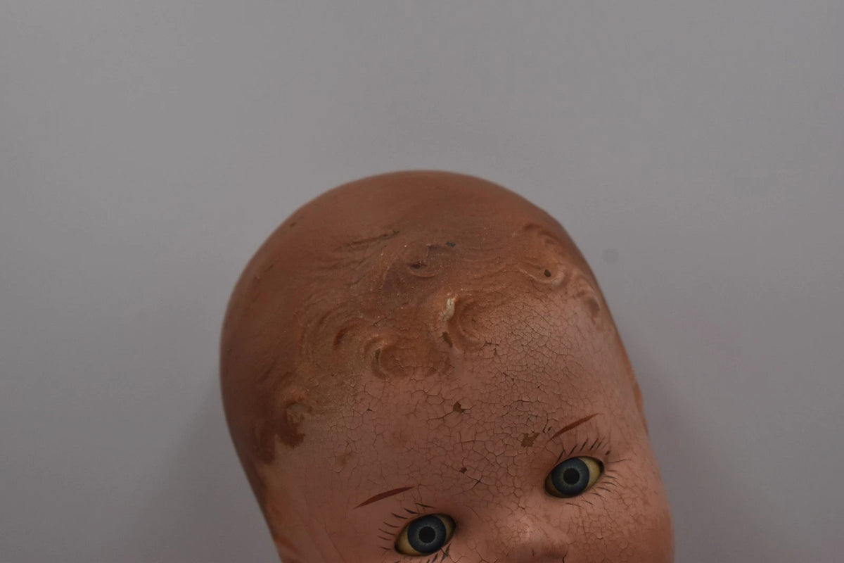 Vintage 1940s 1950s Pedigree Composite Doll Hand Painted Marked 40cm Collectable