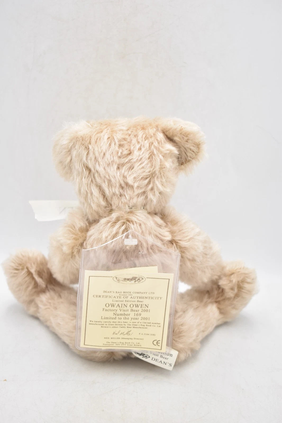 Dean’s Rag Book Owain Teddy Bear Limited Edition 169 Mohair Fully Jointed Tagged