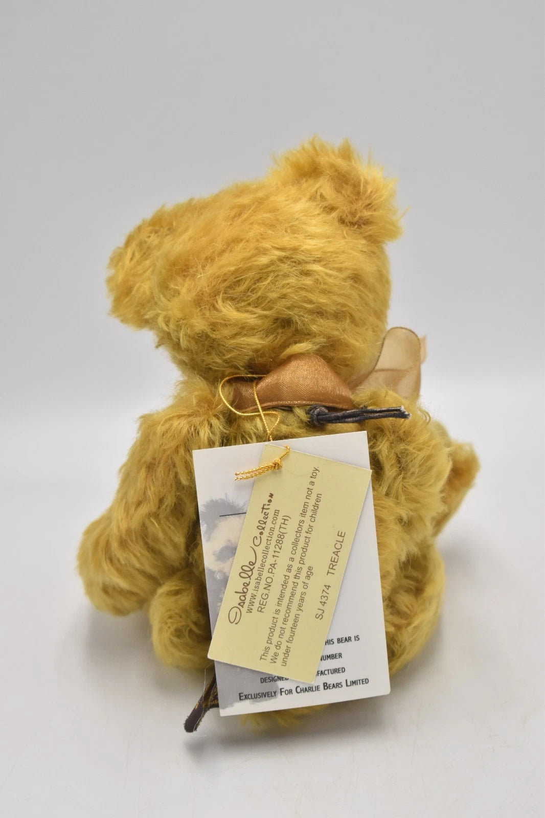 Charlie Bears Treacle Isabelle Collection Limited Edition Mohair Tagged Bag