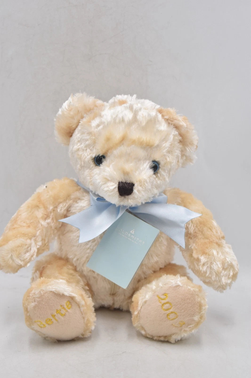 Goldsmiths Bertie Bear 2003 With Zipper Pouch and Tags 22cm