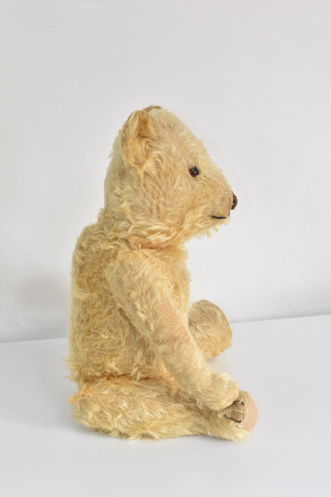Vintage 1930s Chiltern Hugmee Mohair Teddy Bear Fully Jointed, Glass Eyes, 46cm