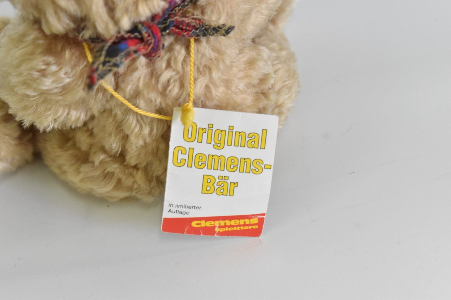 Clemens Bear – Golden Mohair Teddy – Retired – Tagged