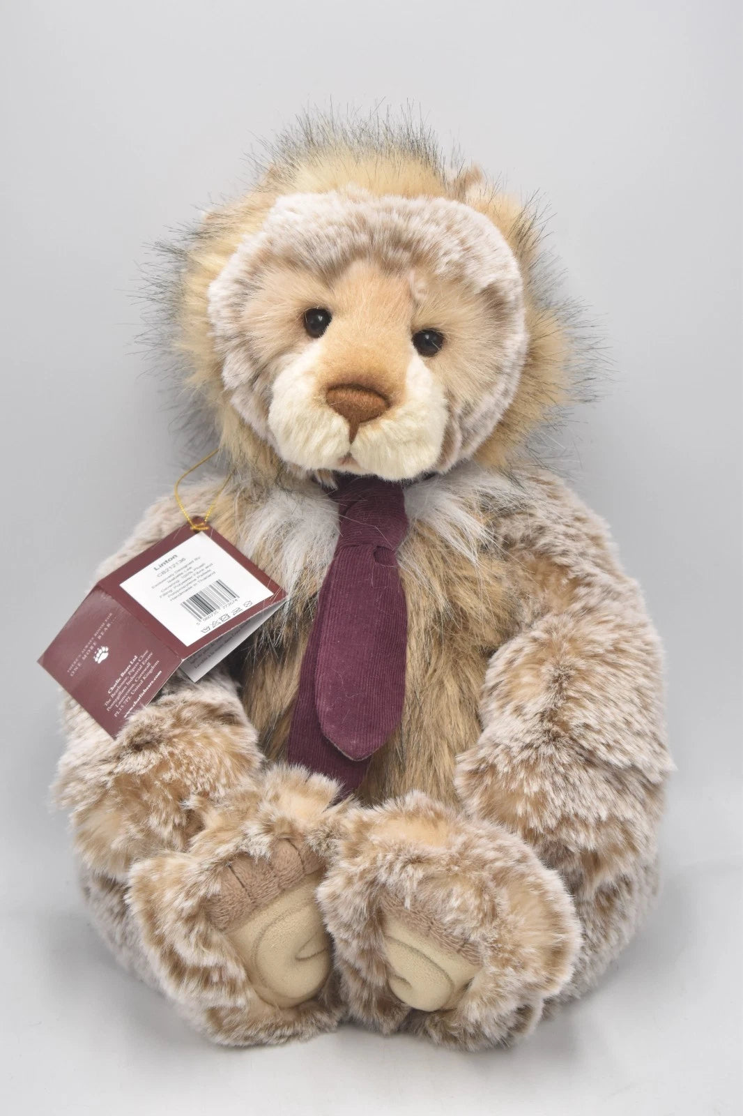 Charlie Bears Linton Teddy Bear Retired Tagged Isabelle Lee Designed