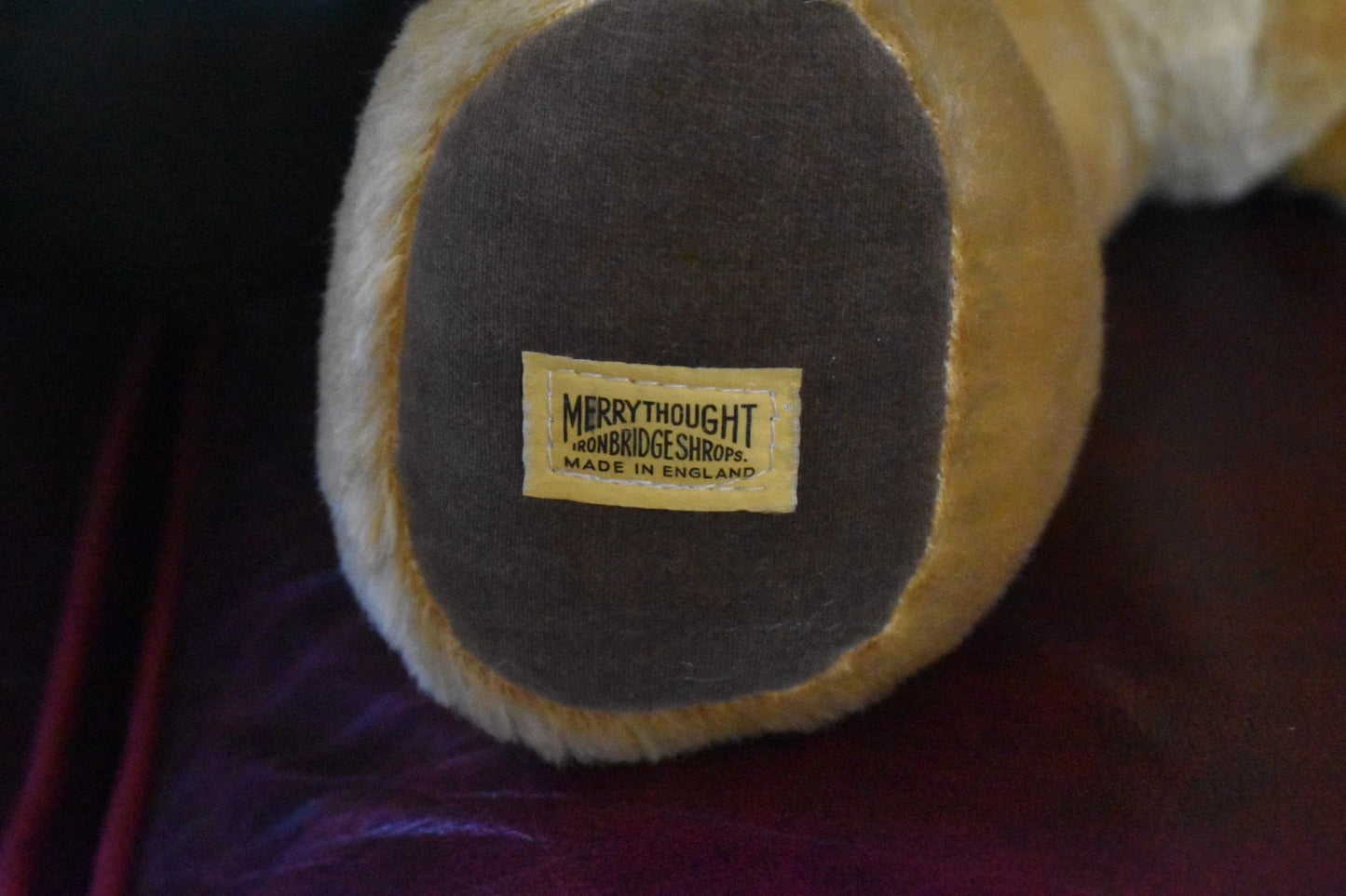 Vintage Merrythought Mohair Golden Teddy Bear Fully Jointed 70cm Collectable