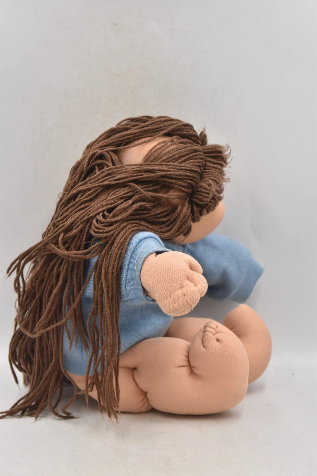 Vintage 1978–1982 Cabbage Patch Doll 40cm Brown Hair Brown Eyes Original Outfit